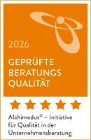 Siegel geprüfter Berater - Alchimedus-Initiative für gute Beratung in der Unternehmensberatung